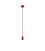 Colourful silicone suspension lamp with fabric cable