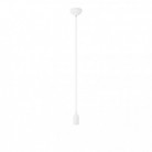 Colourful silicone suspension lamp with fabric cable