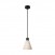 Pendant lamp with wooden conical lampshade