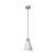 Pendant lamp with wooden conical lampshade