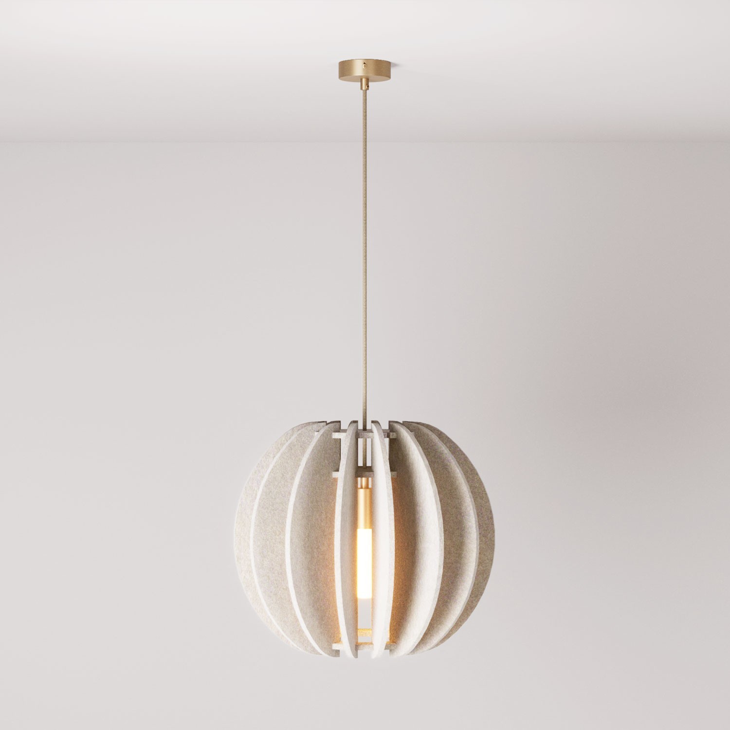LAMPSHHADE - Pendant lamp with elliptical shade