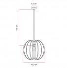 LAMPSHHADE - Pendant lamp with elliptical shade