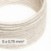 DALI Textile electrical cable 5x0.75 mm² in Natural White Linen - Wire for designer lighting RN01