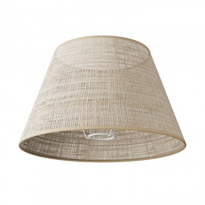 Impero M lampshade with socket E27 for table or wall lamp - Made in Italy - Natural Raffia
