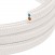Flat Textile Power Cable Optical White Gloss - PM01
