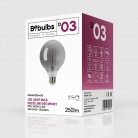 LED Smoky Globe Bulb G95 4.8W 250Lm E27 1800K Dimmable - D03