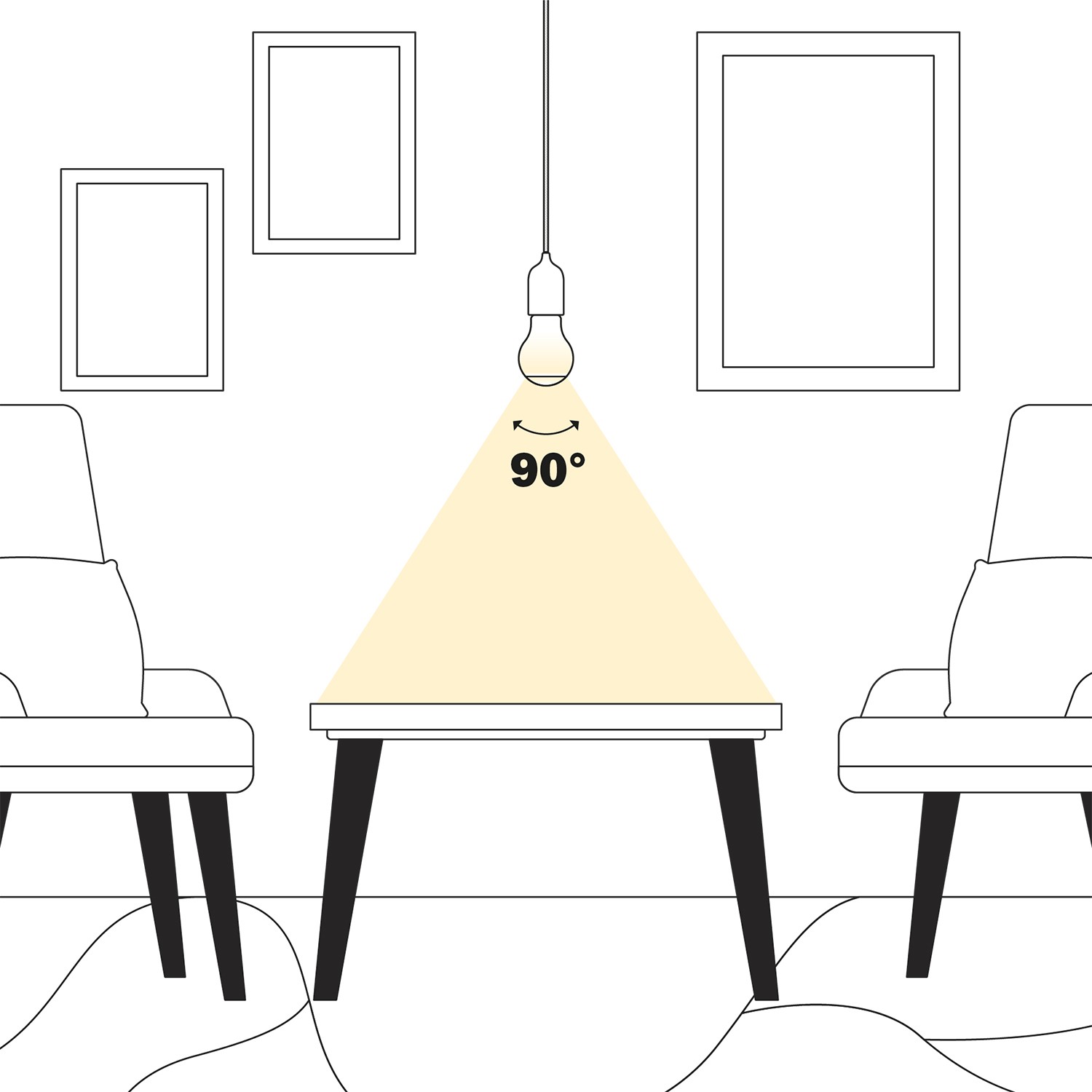 LED Spot Bulb with Spotlight Effect A60 7W 806Lm 2700K Dimmable - A08