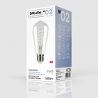 LED Edison White Filament Bulb ST64 5.9W 500Lm E27 2700K Dimmable - W02