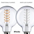 LED Filament White Globe Bulb G95 5.9W 500Lm E27 2700K Dimmable - W03