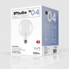 LED Filament Bulb White Globe G125 5.9W 500Lm E27 2700K Dimmable - W04