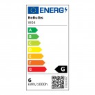 LED Filament Bulb White Globe G125 5.9W 500Lm E27 2700K Dimmable - W04