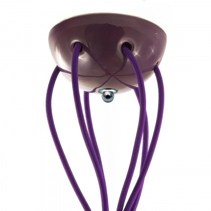 Ceramic 7-hole ceiling rose kit - Purple