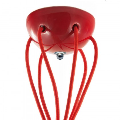 Ceramic 7-hole ceiling rose kit - Red