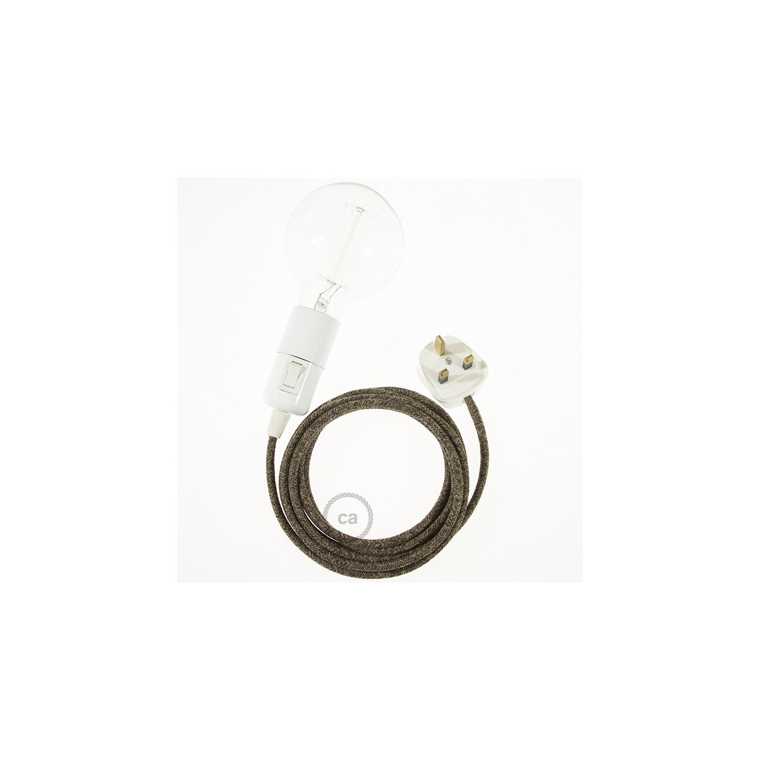 Create your RN04 Brown Natural Linen Snake and bring the light wherever you want.