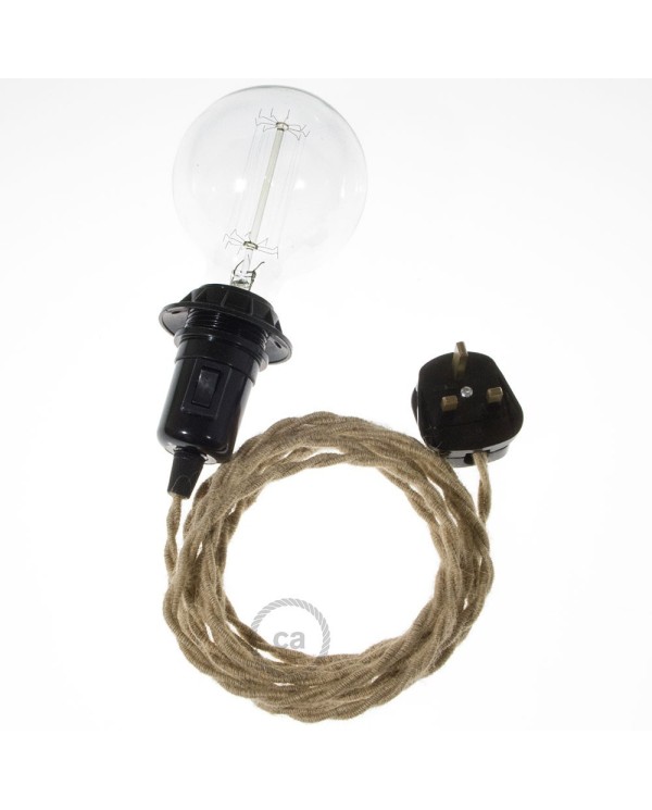 Create your TN06 Jute Snake for lampshade and bring the light wherever you want.