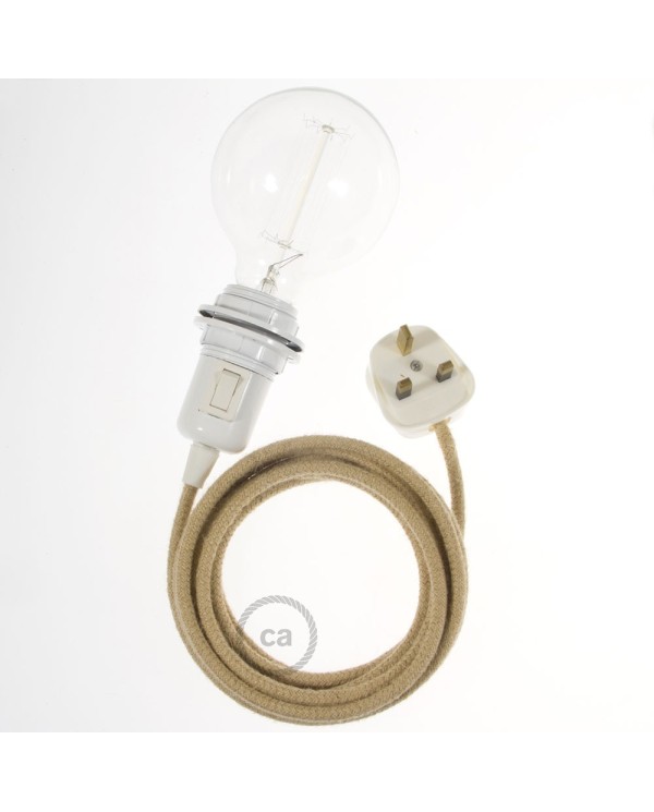 Create your RN06 Jute Snake for lampshade and bring the light wherever you want.