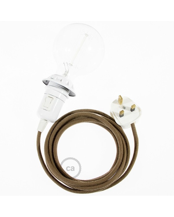 Create your RC13 Brown Cotton Snake for lampshade and bring the light wherever you want.