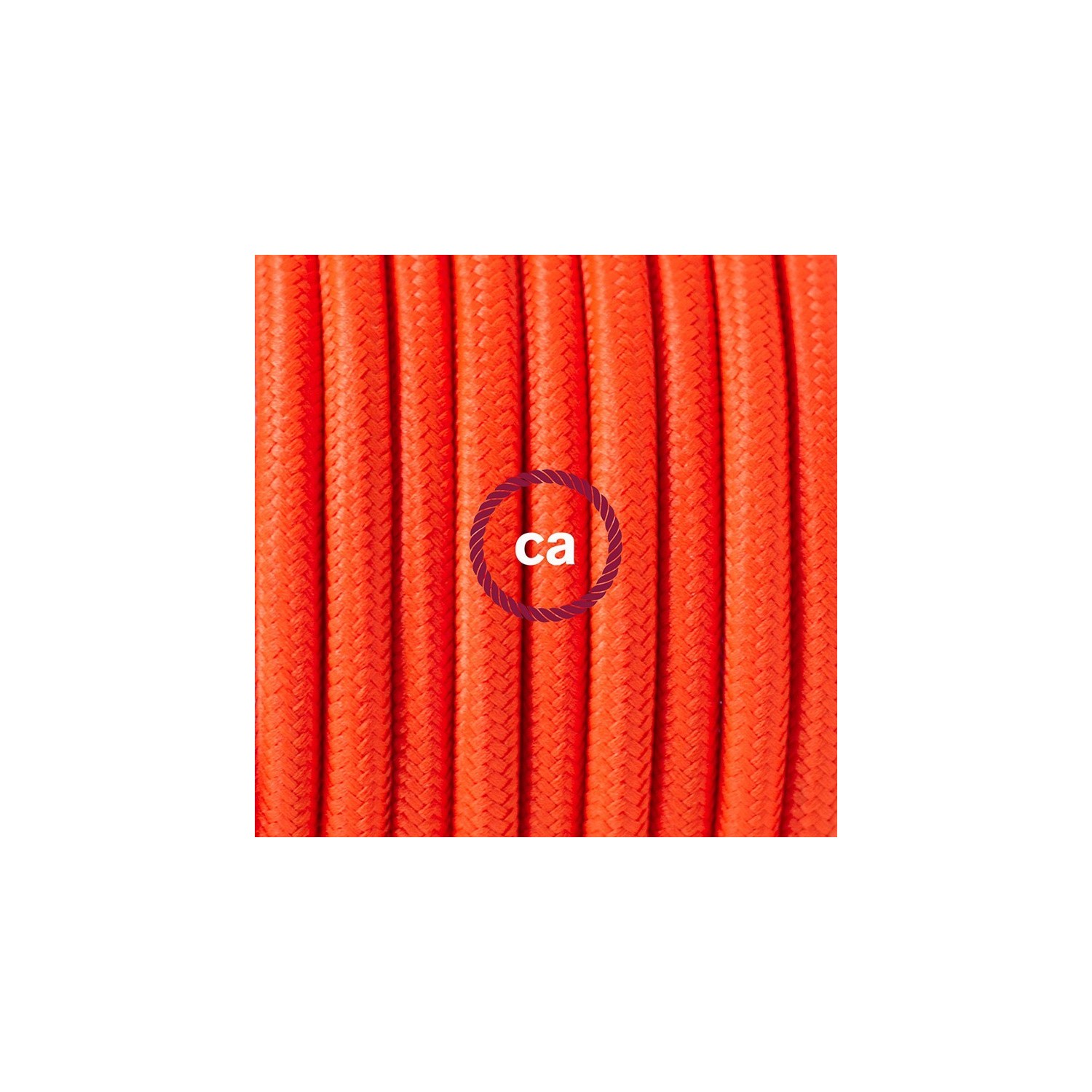 Create your RF15 Orange Fluo Snake for lampshade and bring the light wherever you want.