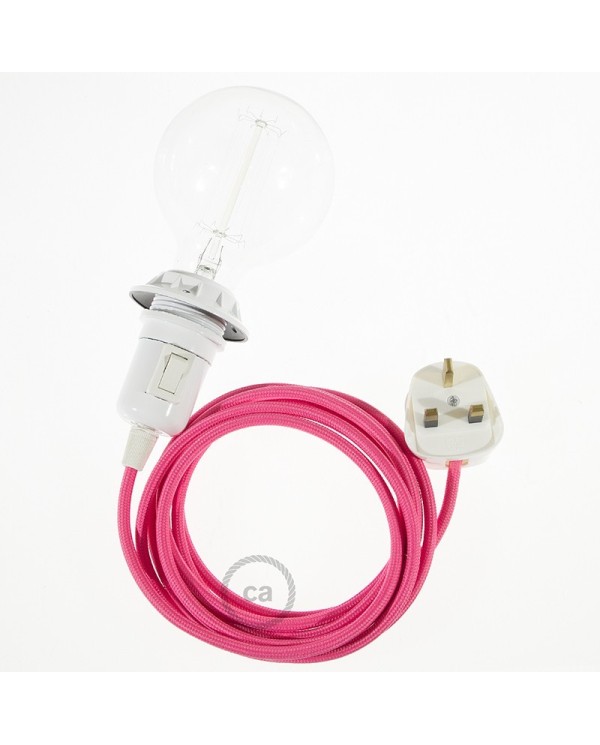 Create your RM08 Fuchsia Rayon Snake for lampshade and bring the light wherever you want.