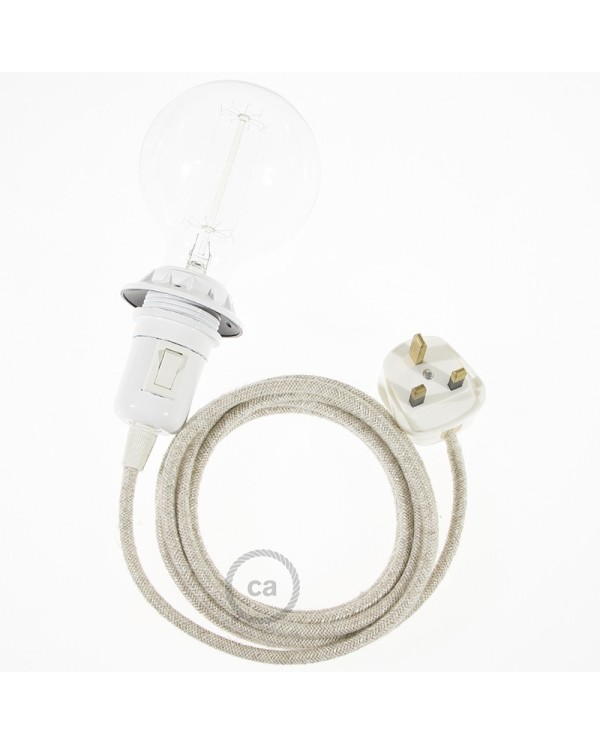 Create your RN01 Neutral Natural Linen Snake for lampshade and bring the light wherever you want.