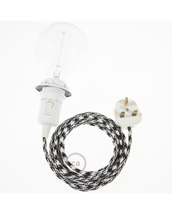 Create your RP04 Bicolored Black Snake for lampshade and bring the light wherever you want.