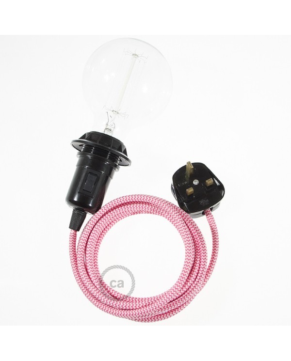 Create your RZ08 ZigZag Fuchsia Snake for lampshade and bring the light wherever you want.