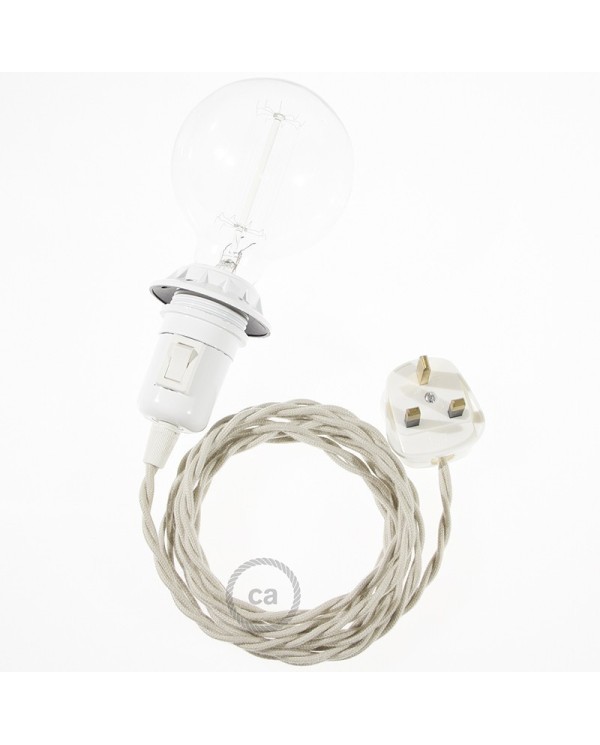 Create your TC43 Dove Cotton Snake for lampshade and bring the light wherever you want.