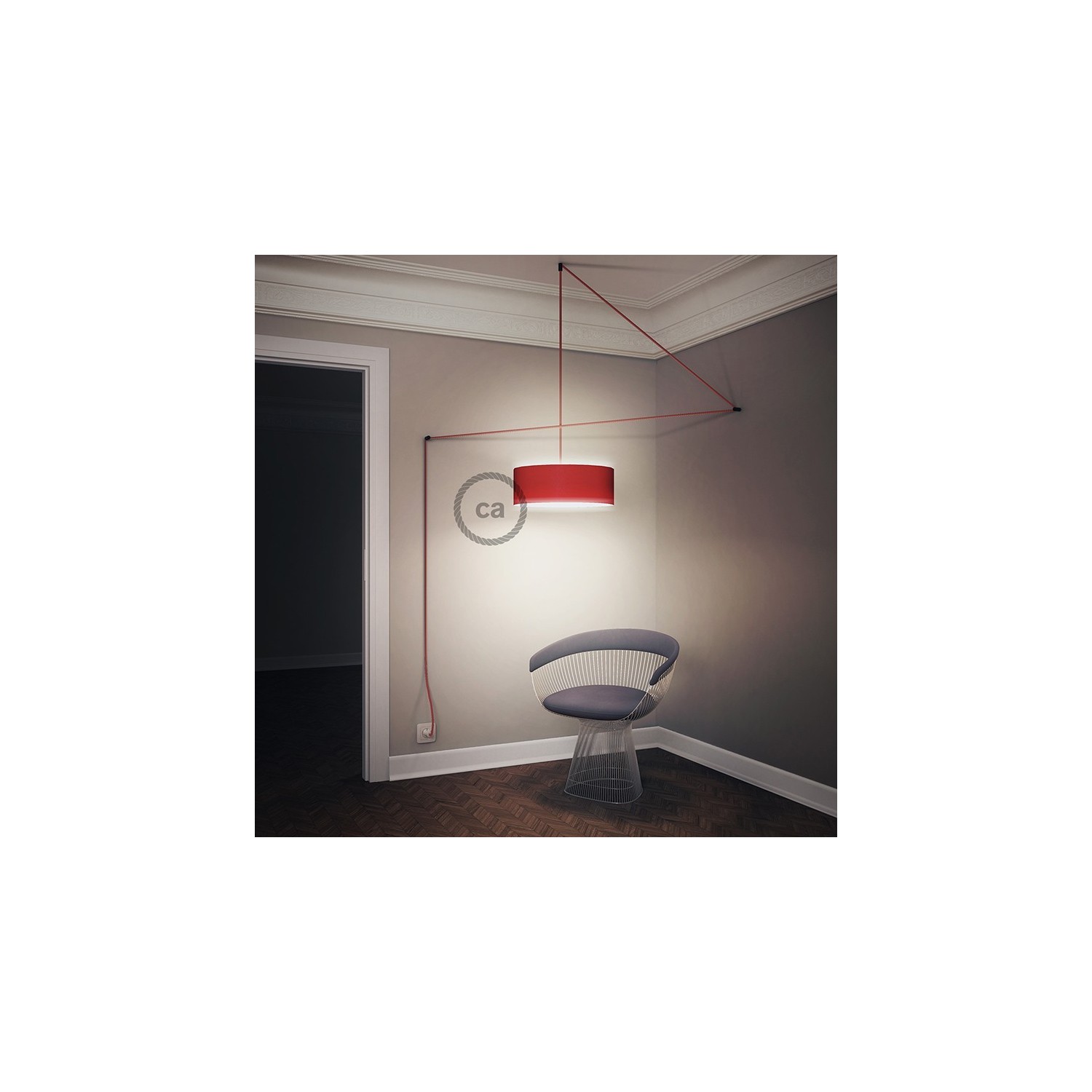 Create your TC43 Dove Cotton Snake for lampshade and bring the light wherever you want.