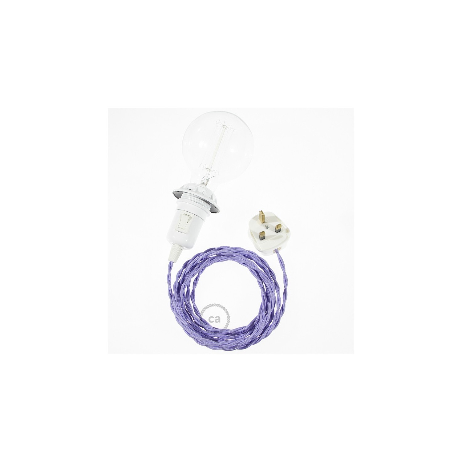 Create your TM07 Lilac Rayon Snake for lampshade and bring the light wherever you want.