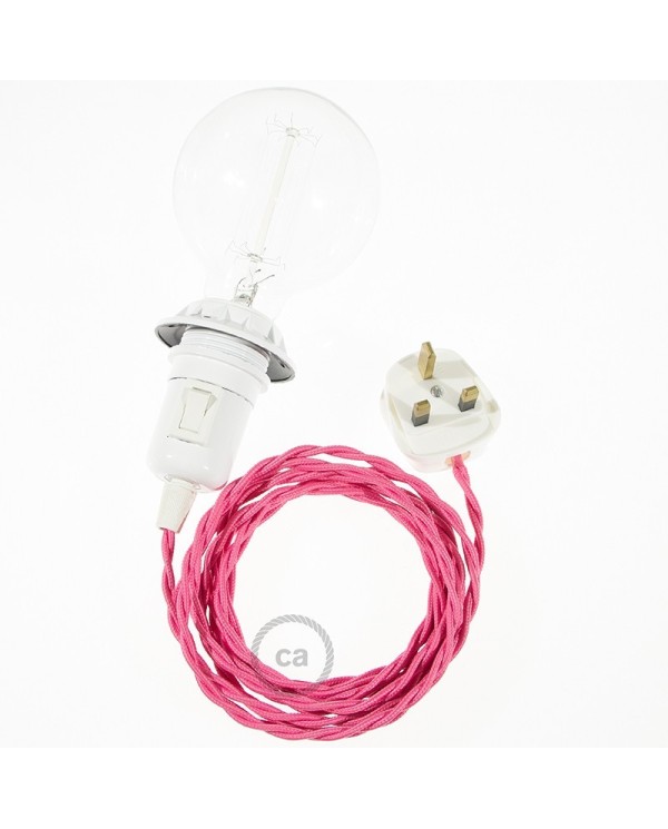 Create your TM08 Fuchsia Rayon Snake for lampshade and bring the light wherever you want.