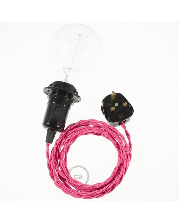 Create your TM08 Fuchsia Rayon Snake for lampshade and bring the light wherever you want.