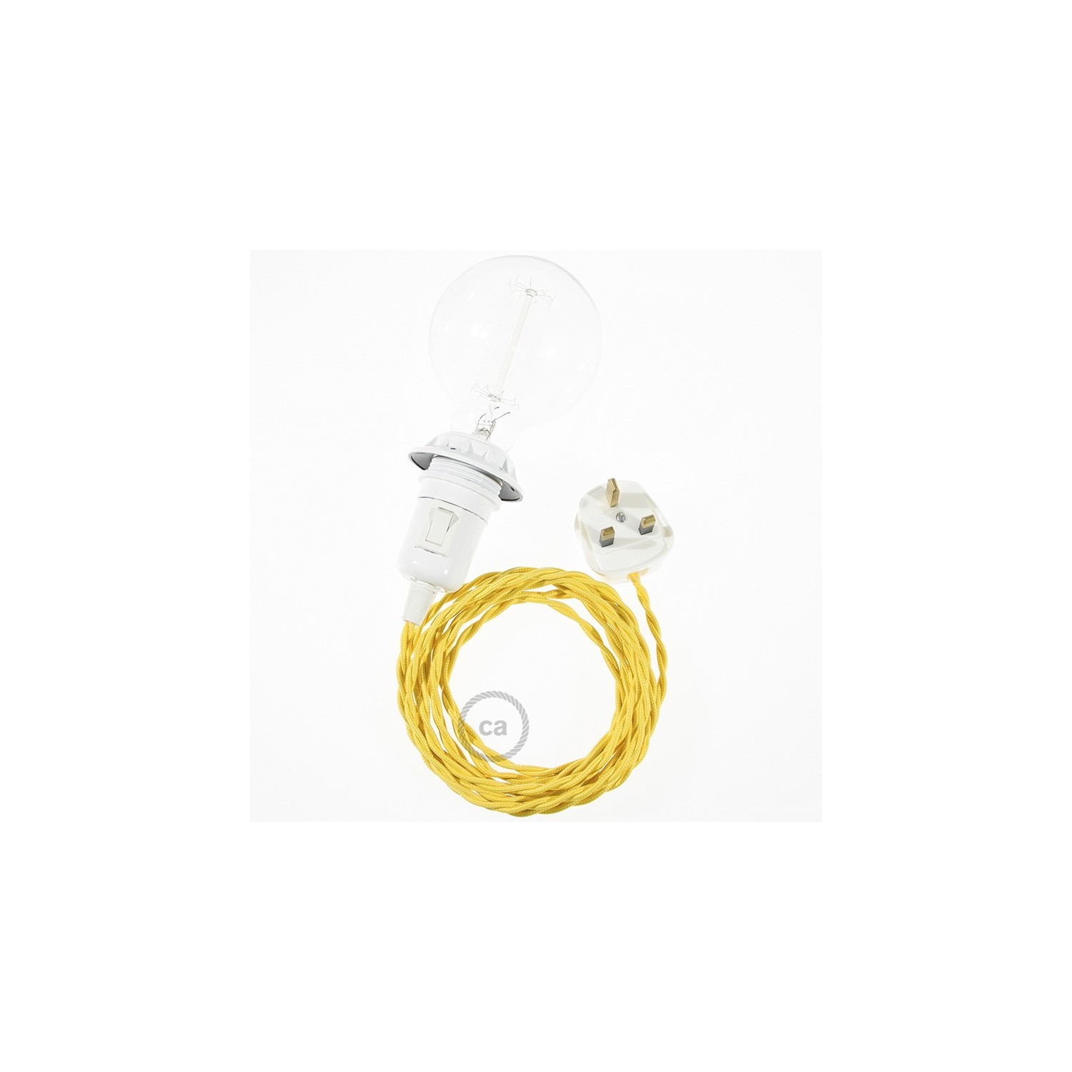 Create your TM10 Yellow Rayon Snake for lampshade and bring the light wherever you want.