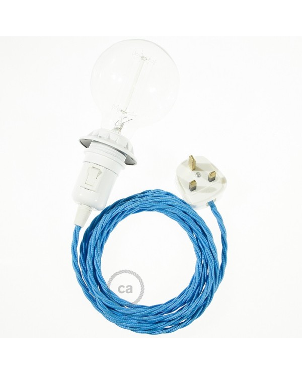 Create your TM11 Turquoise Rayon Snake for lampshade and bring the light wherever you want.