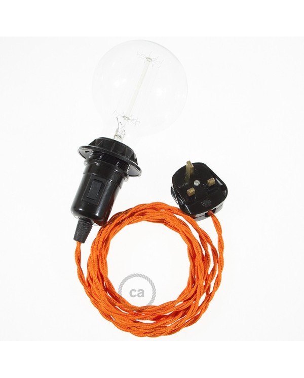Create your TM15 Orange Rayon Snake for lampshade and bring the light wherever you want.