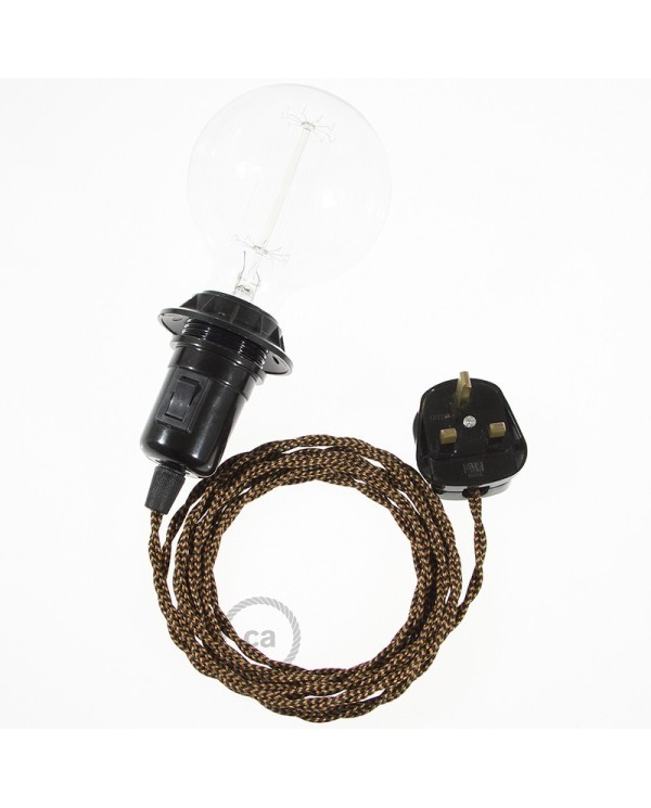 Create your TZ22 Black e Whiskey Rayon Snake for lampshade and bring the light wherever you want.