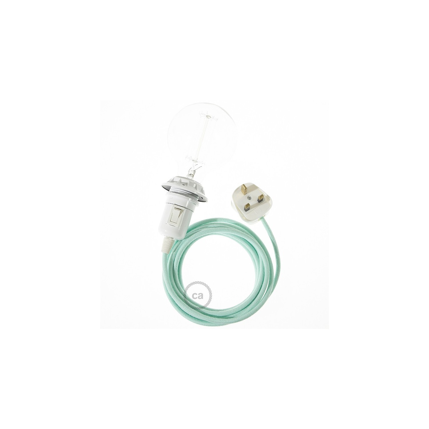Create your RC34 Milk and Mint Cotton Snake for lampshade and bring the light wherever you want.