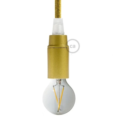 Bakelite E14 lamp holder kit - Gold