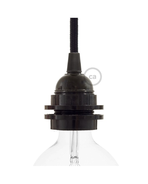 Double ferrule bakelite E27 lamp holder kit for lampshade
