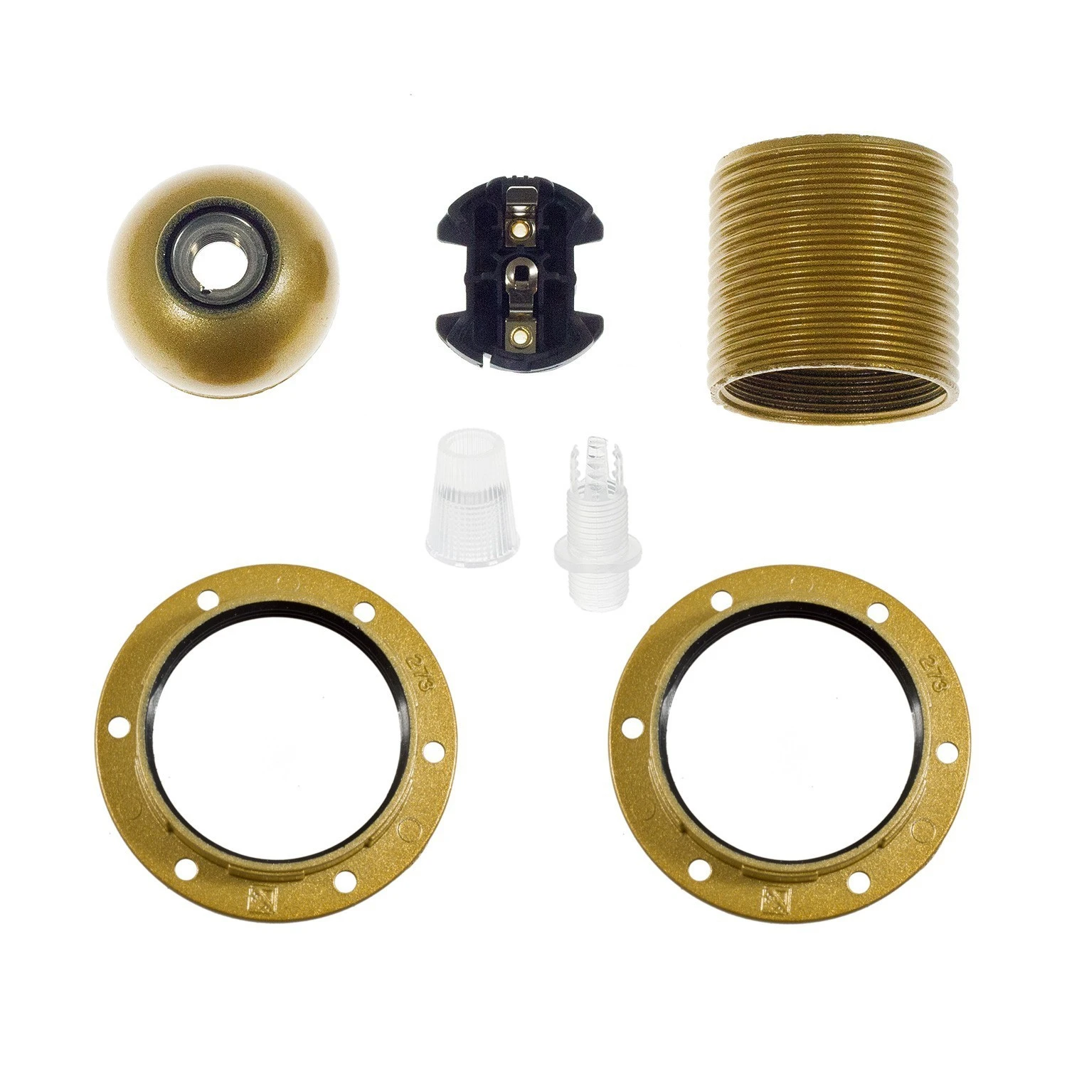 Double ferrule bakelite E27 lamp holder kit for lampshade