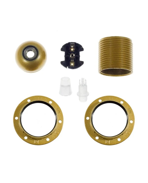 Double ferrule bakelite E27 lamp holder kit for lampshade
