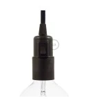 Thermoplastic E27 lamp holder kit with switch