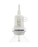 Double ferrule bakelite E27 lamp holder kit for lampshade with switch