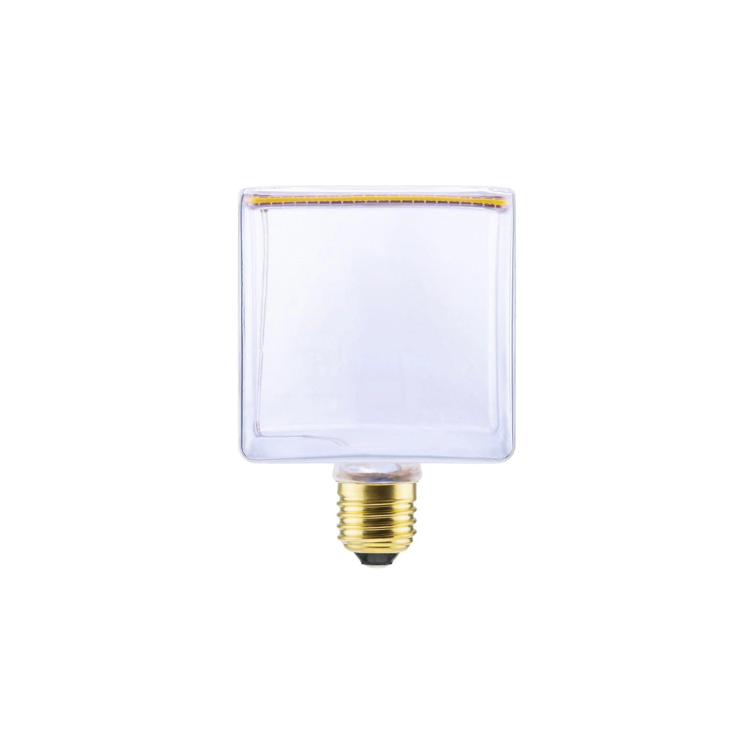Posaluce Cubetto Color, painted wooden table lamp complete with textile cable, switch and UK plug