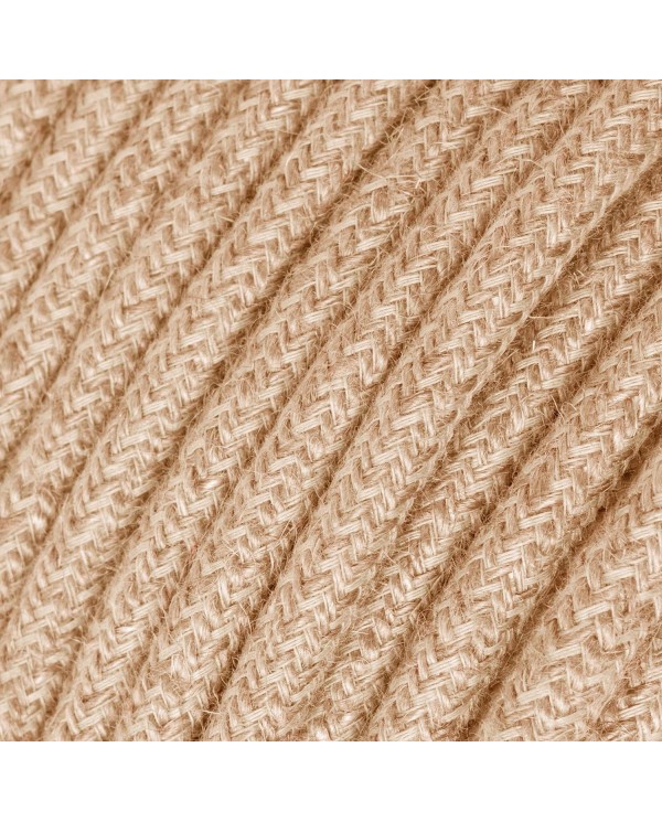 Round Electric Cable covered by Jute fabric RN06
