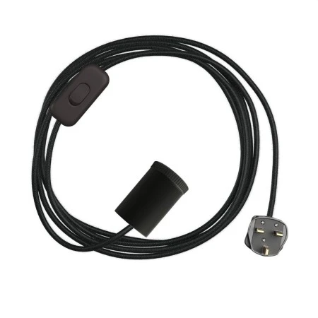 Mini Spotlight GU1d0 lamp with SnakeBis wiring - Black