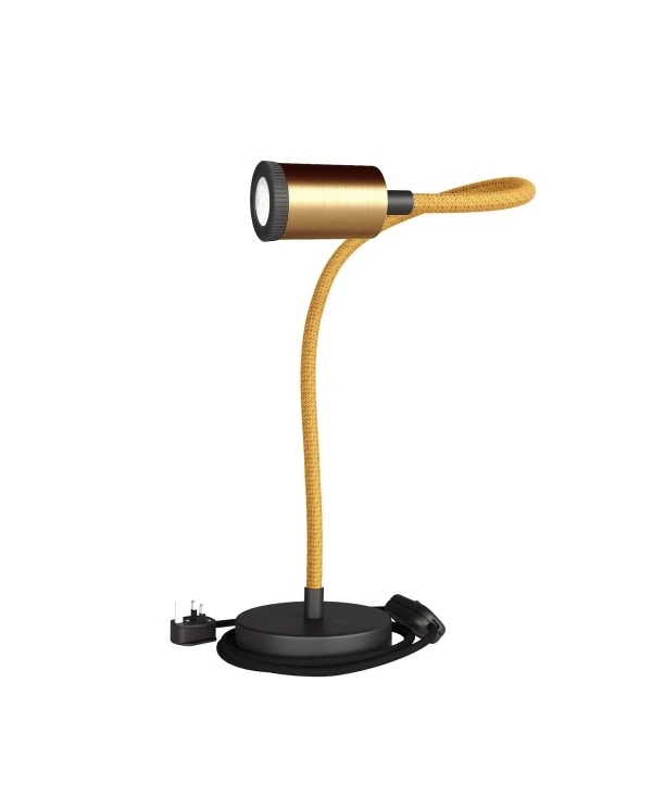 Table Flex GU1d0 flexible table lamp with mini LED spotlight