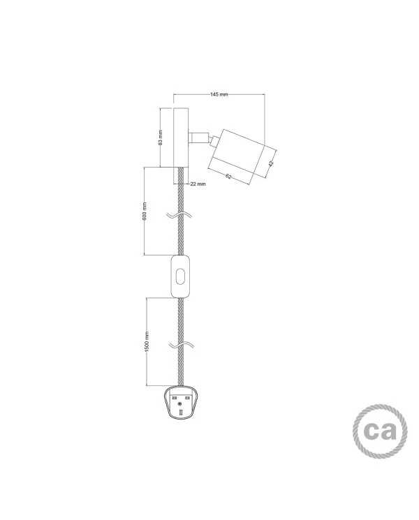 Spostaluce Lamp adjustable metal Joint