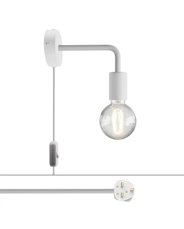 Spostaluce metal Lamp with curved extension