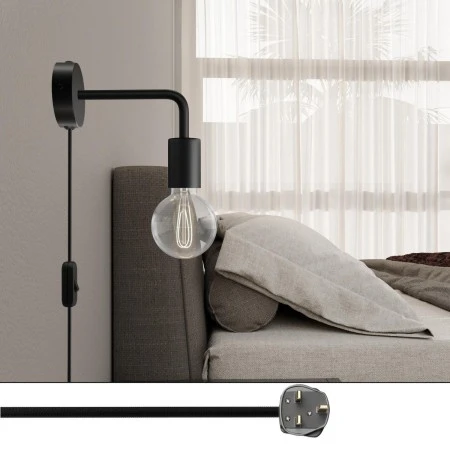 Spostaluce metal Lamp with curved extension