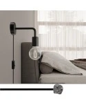 Spostaluce metal Lamp with curved extension
